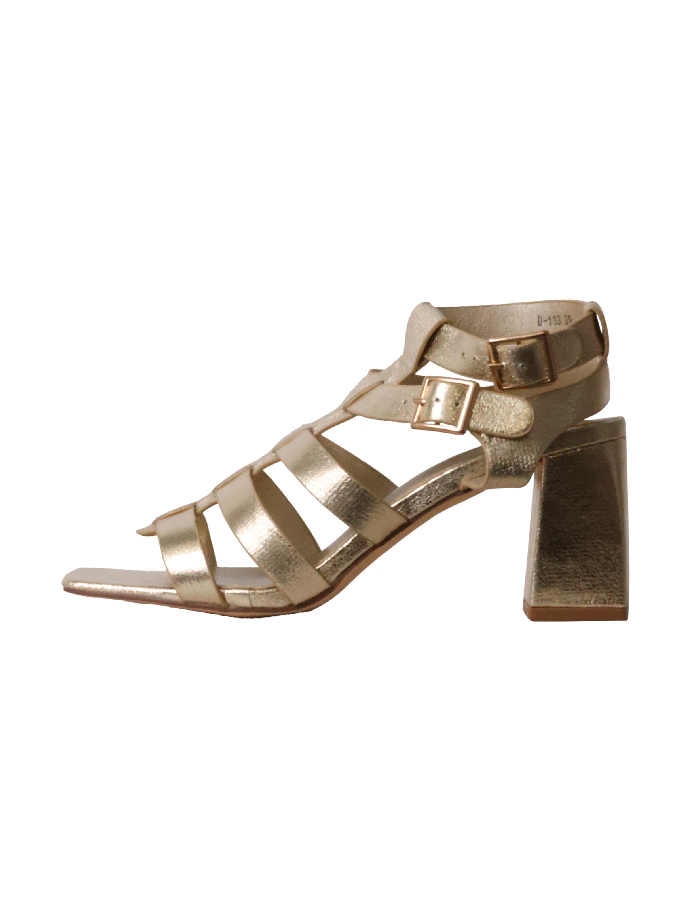 Super Mode Sandal 'Bellucci-Sandalen mit Absatz' in Gold: front