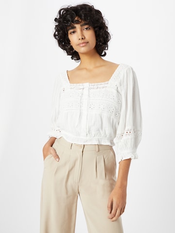 Camicia da donna di American Eagle in bianco: frontale