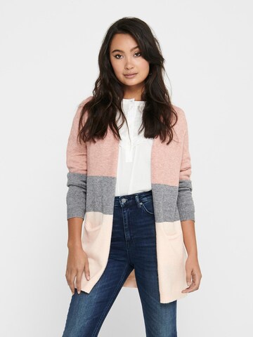 Cardigan 'ONLQueen' ONLY en rose : devant