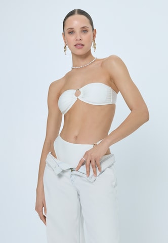 LSCN by LASCANABandeau Bikini gornji dio - bež boja