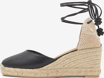 Castañer Espadrillo 'Carina' värissä musta: etupuoli