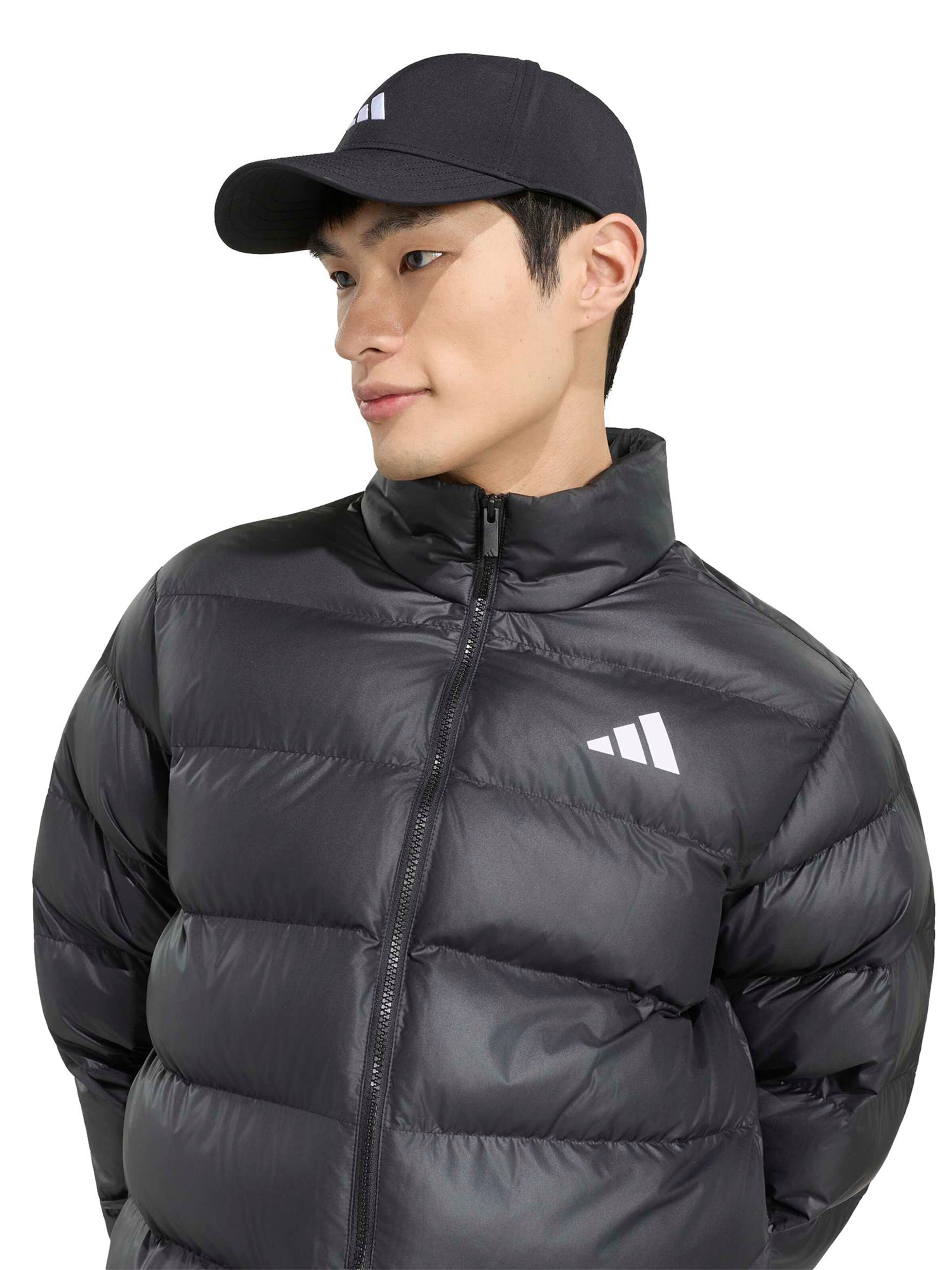 ADIDAS SPORTSWEAR Athletic Jacket 'Ess' in Black