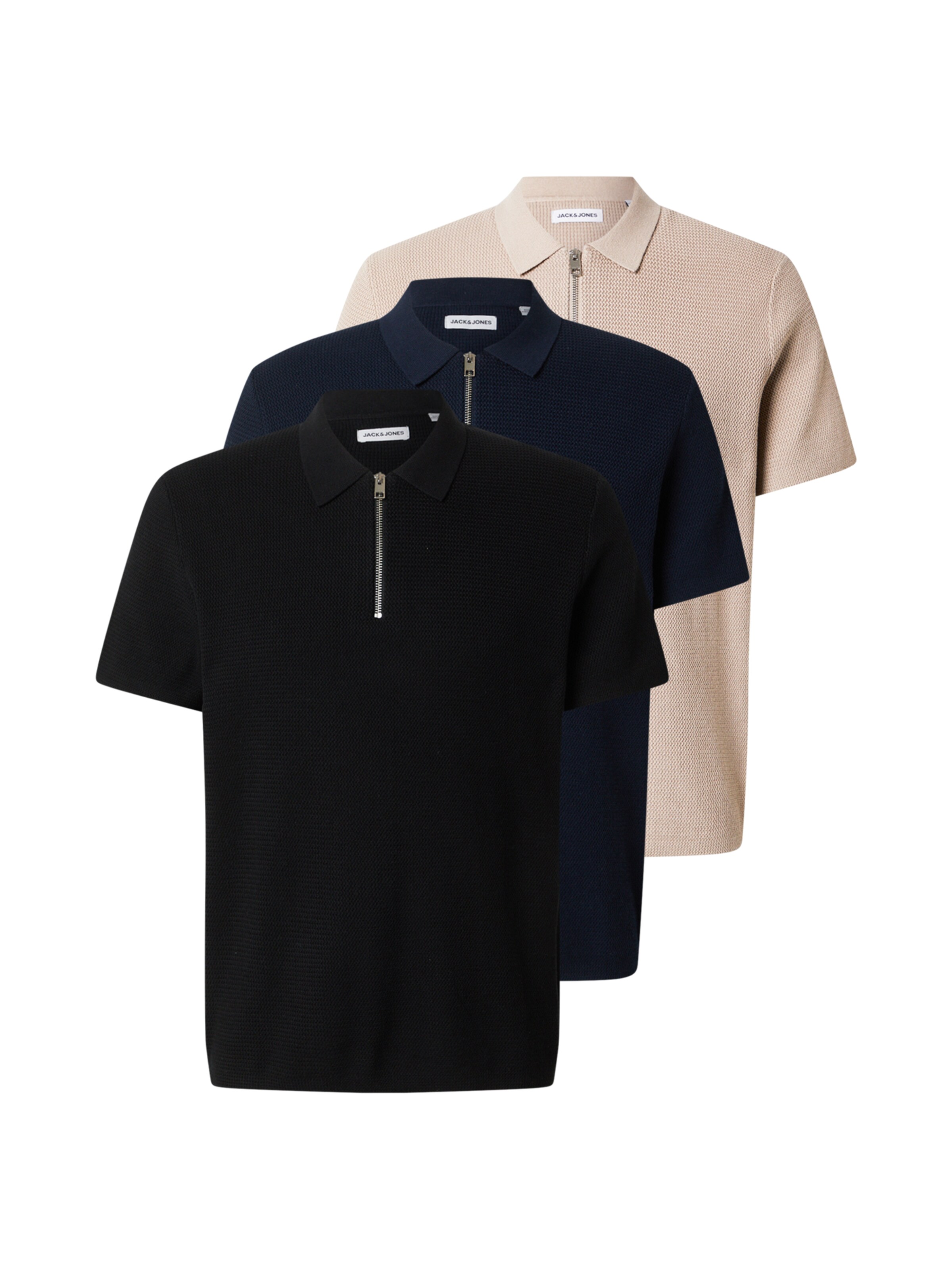 JACK & JONES Sweater 'JJMAX' in Beige / Navy / Black, Item view