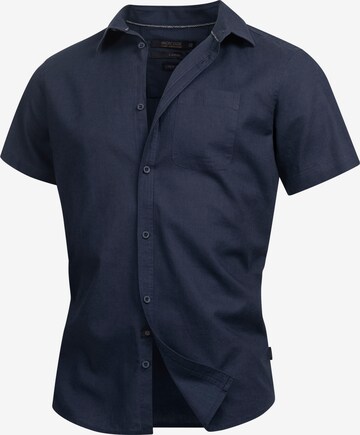 INDICODE Business Shirt in Blue: front