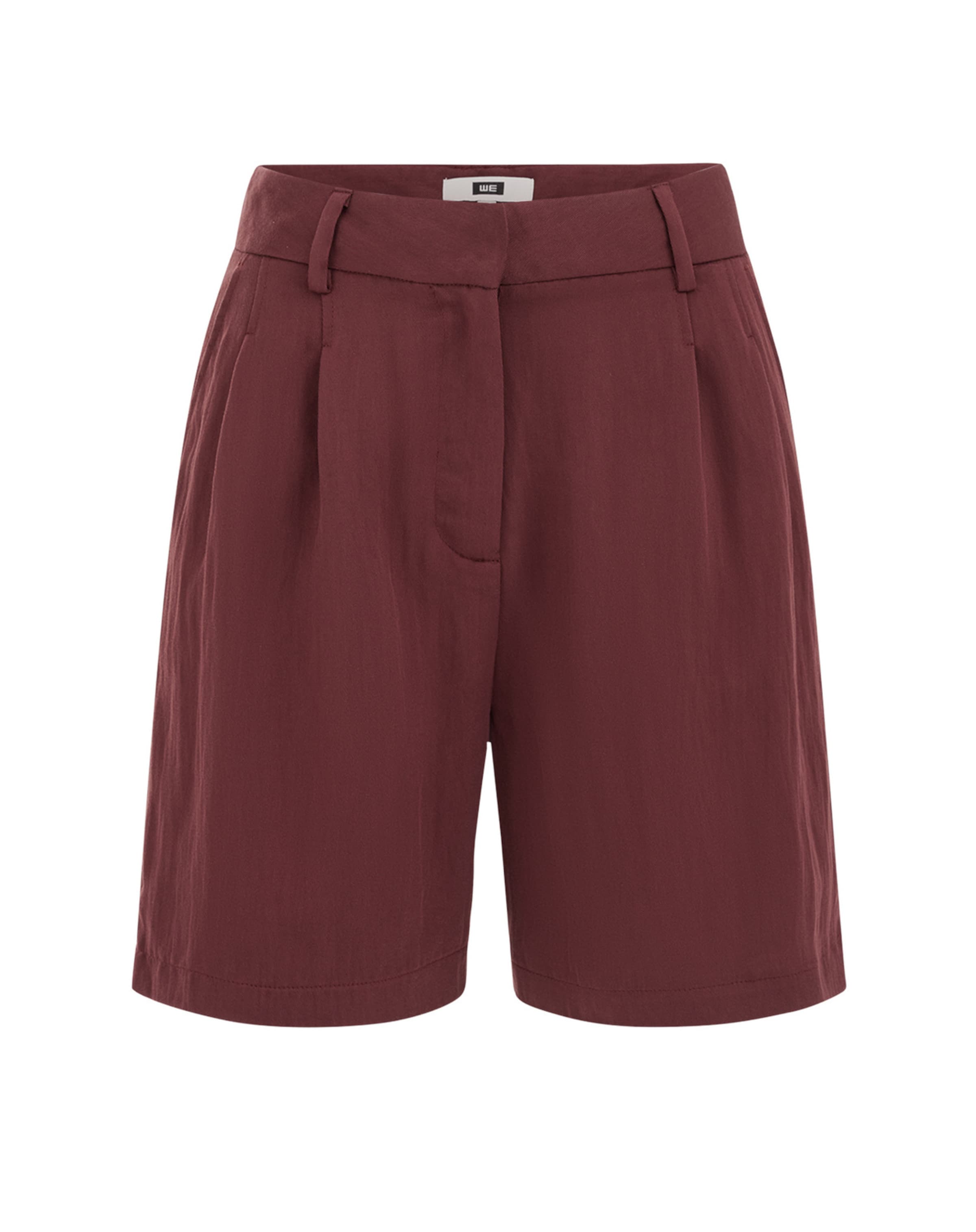 WE Fashion Regularen Hlače | rjava barva: sprednja stran