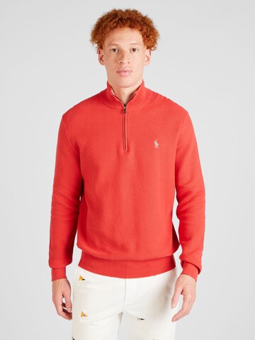 Pull-over Polo Ralph Lauren en rouge : devant