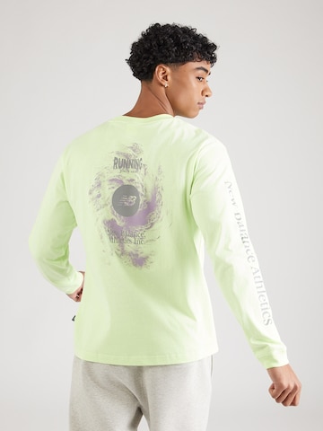T-Shirt new balance en vert : devant