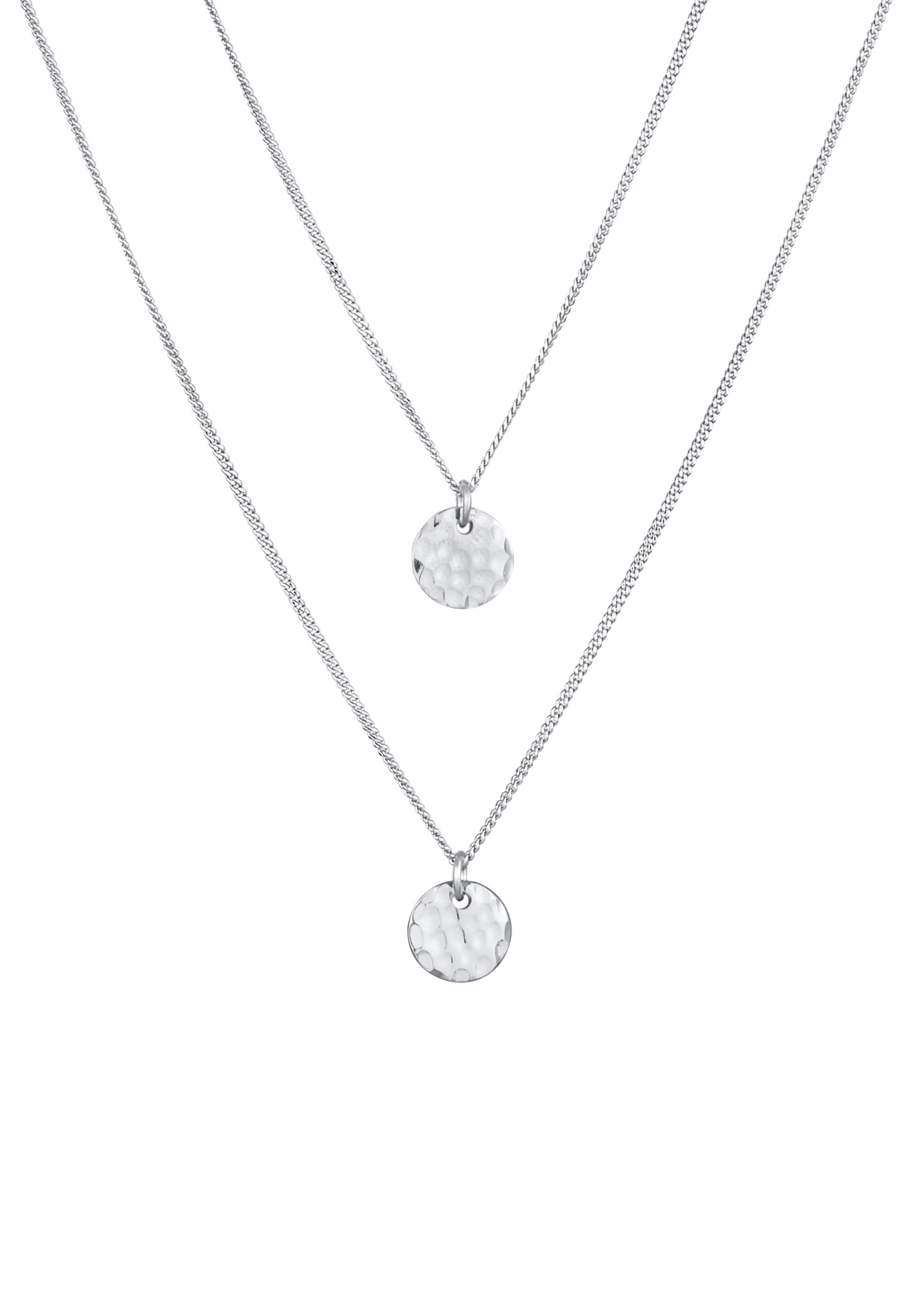 ELLI Kette 'Plättchen' in Silber