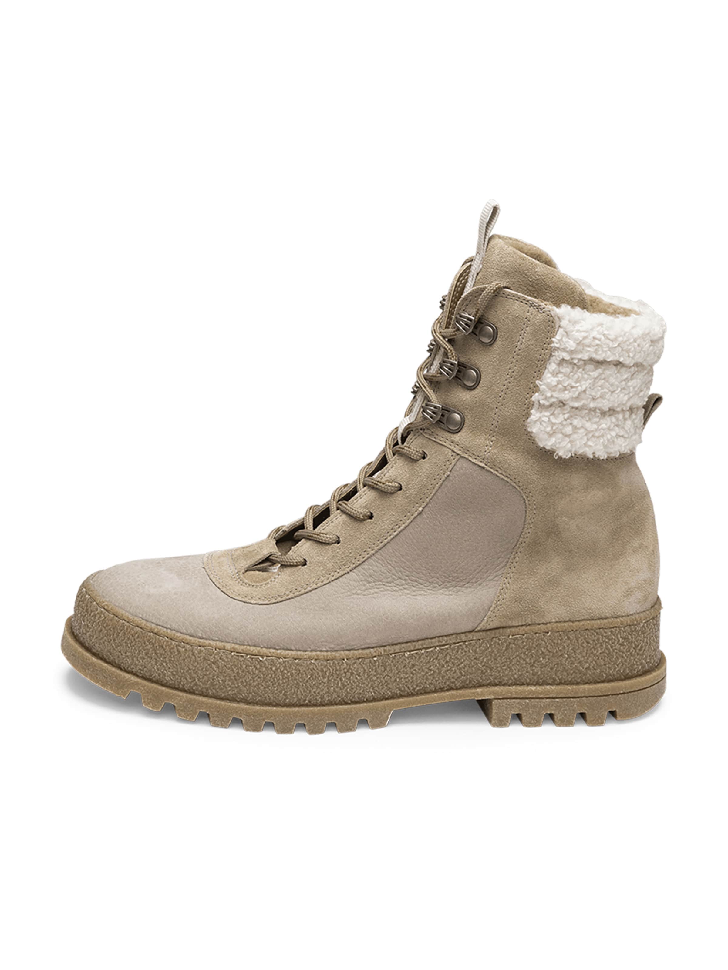 VITAFORM Schnürstiefelette in Beige