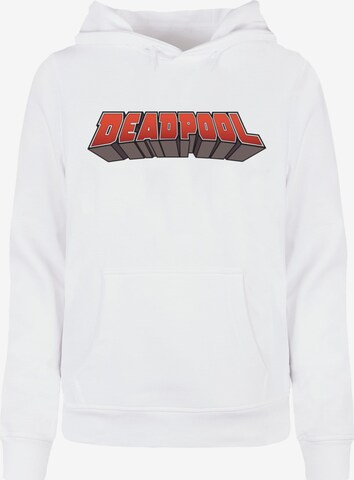 ABSOLUTE CULT Sweatshirt 'Deadpool' in Wit: voorkant