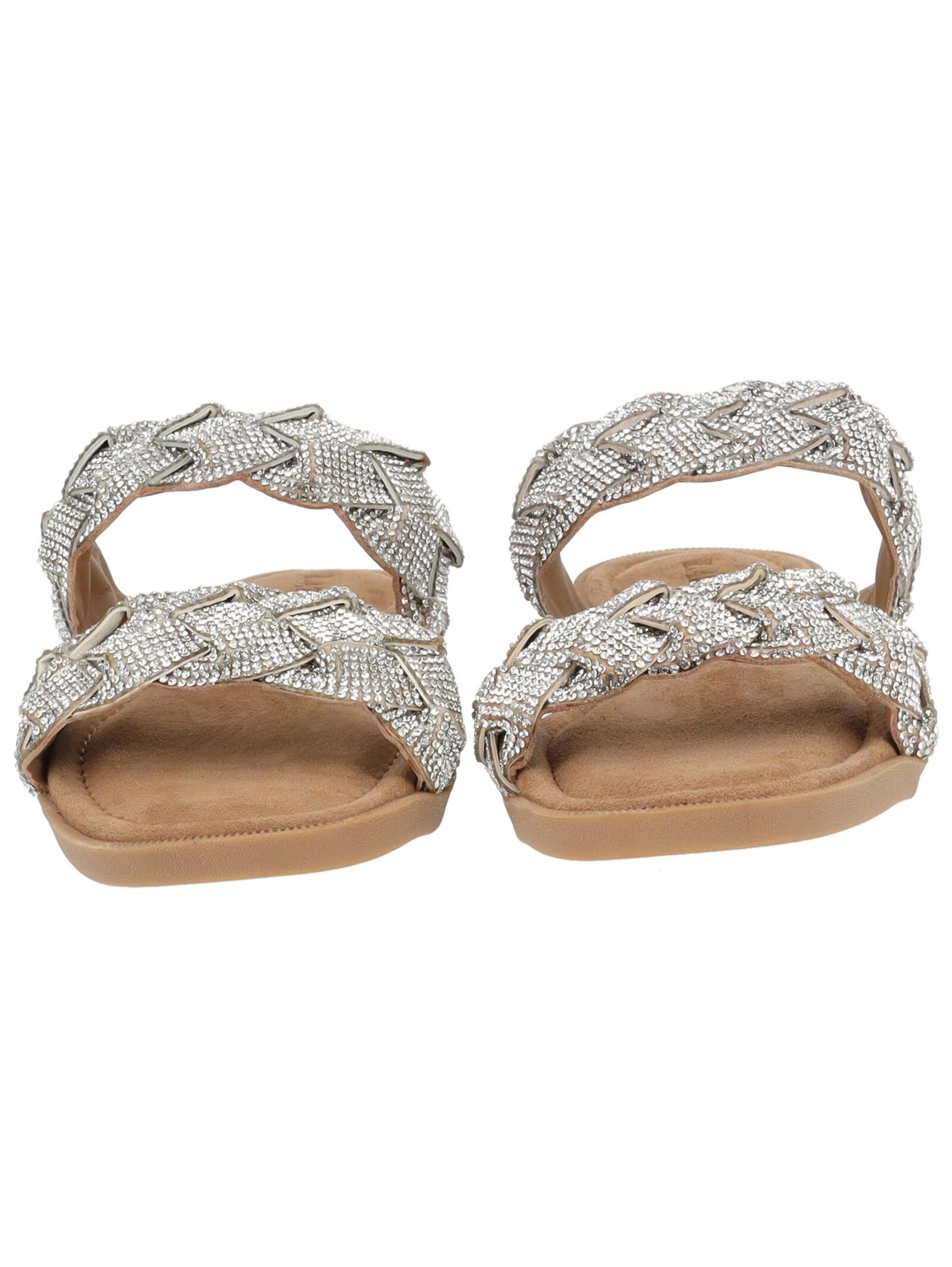 LAZAMANI Mules in Silver