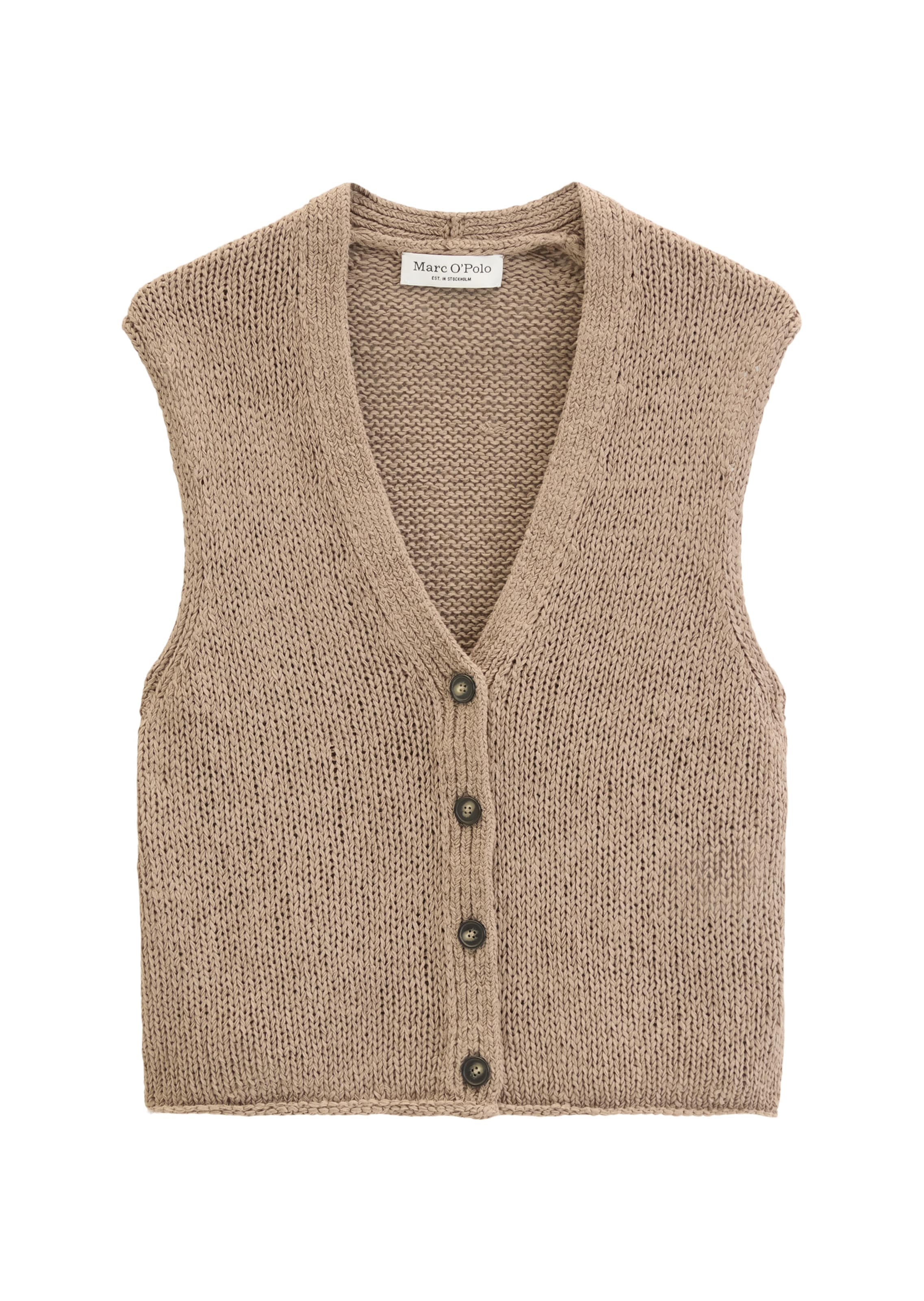 Cardigan Marc O'Polo en marron : devant