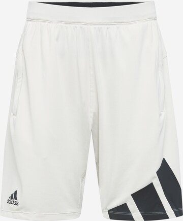 Pantalon de sport ADIDAS PERFORMANCE en beige : devant