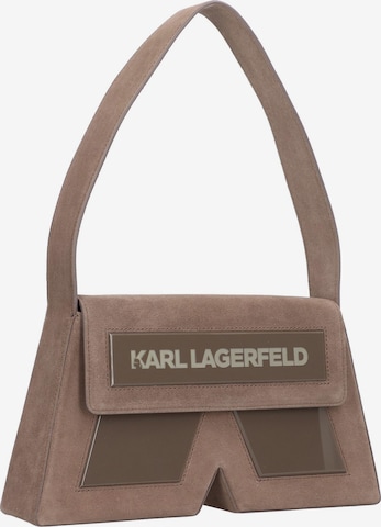 Karl Lagerfeld Schultertasche 'Essential' in Braun