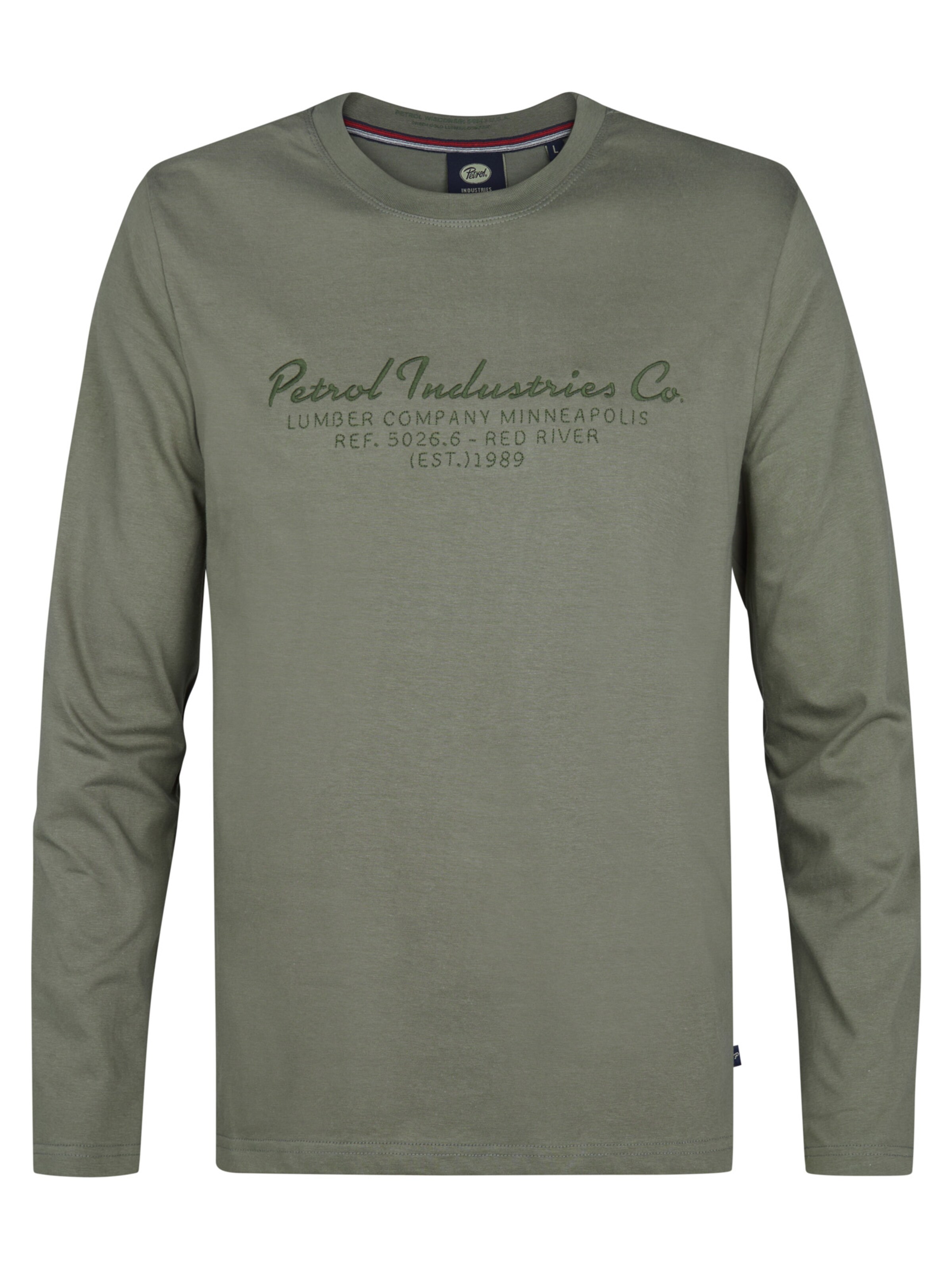 T-Shirt Petrol Industries en vert : devant