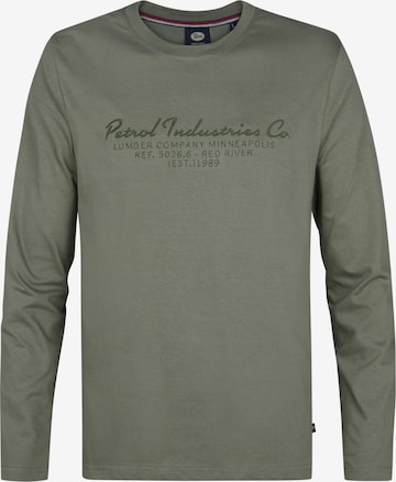 T-Shirt Petrol Industries en vert : devant