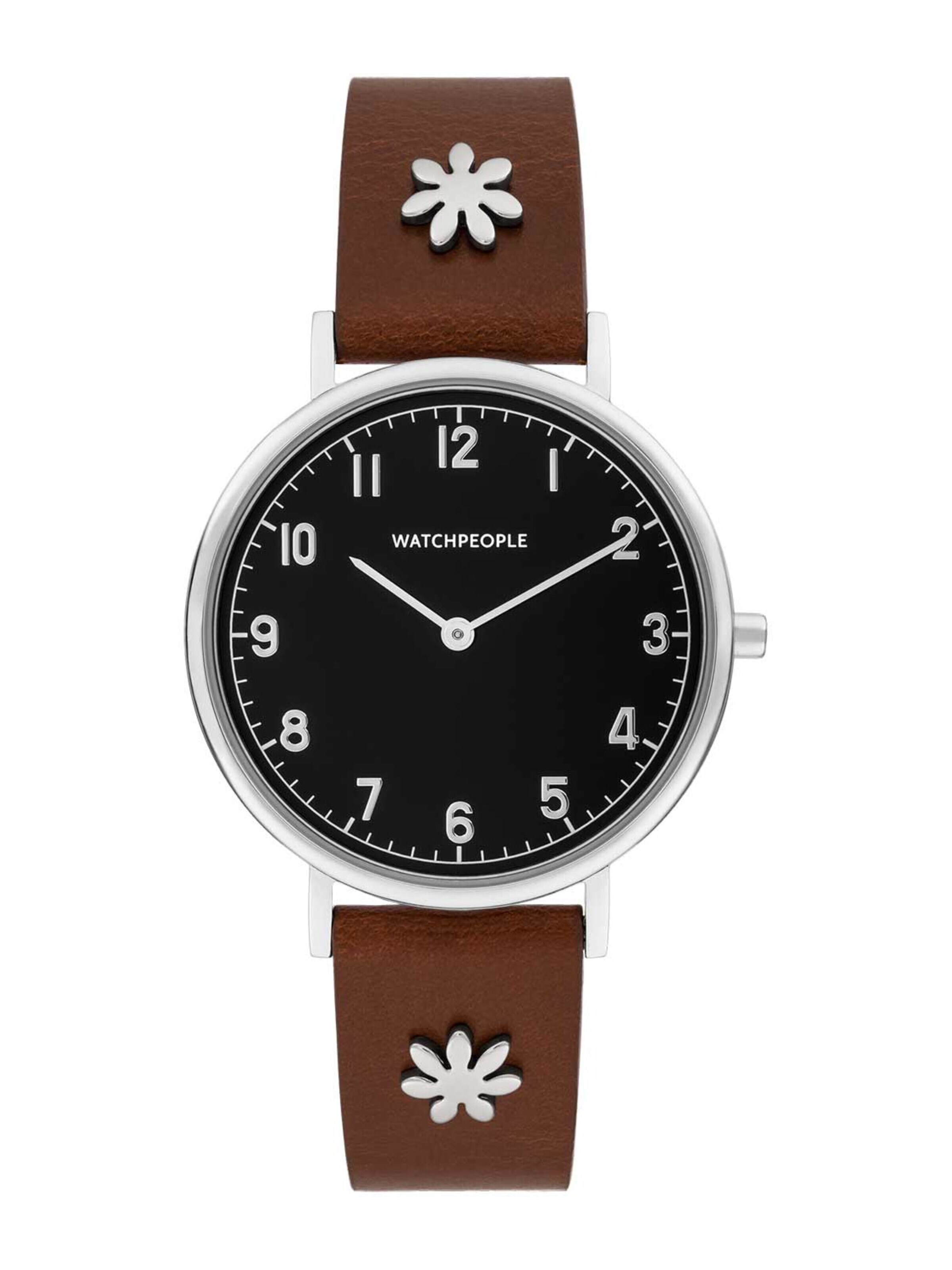 WALTER GROPIUS Analoguhr 'JEWELS FLOWER 2'‌‌‌‌‌‌ in Schwarz: Vorderseite
