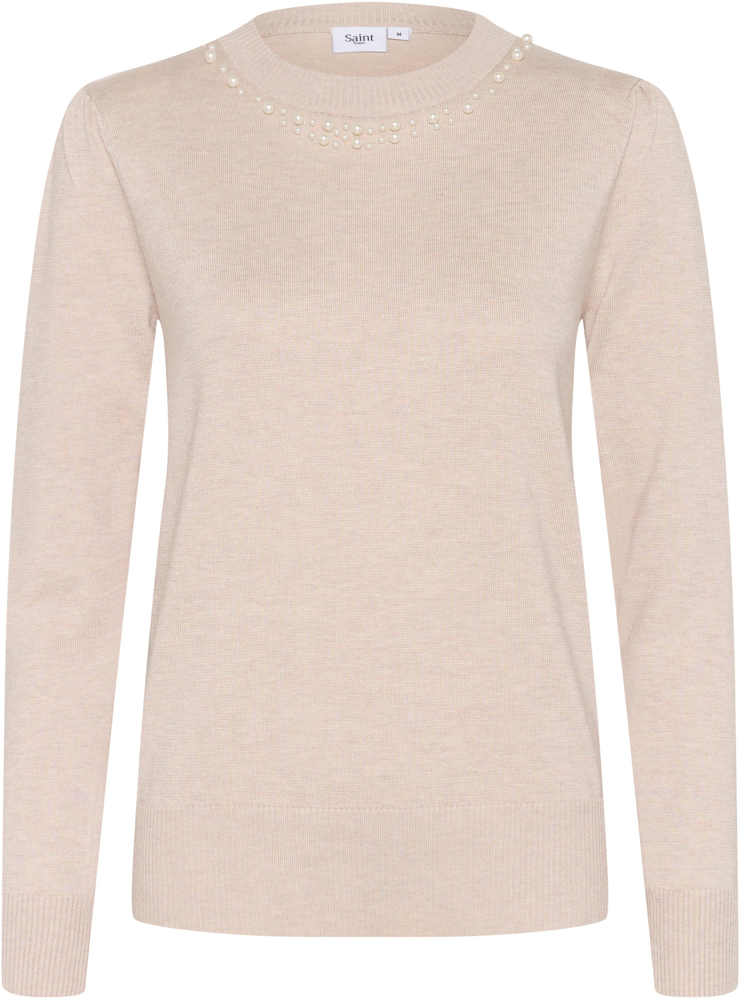 SAINT TROPEZ Sweater in Beige: front