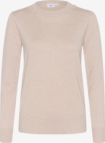 SAINT TROPEZ Sweater in Beige: front