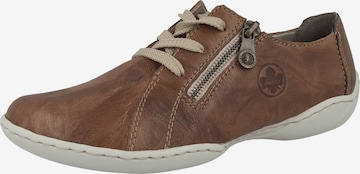 Rieker Lace-Up Shoes in Brown: front