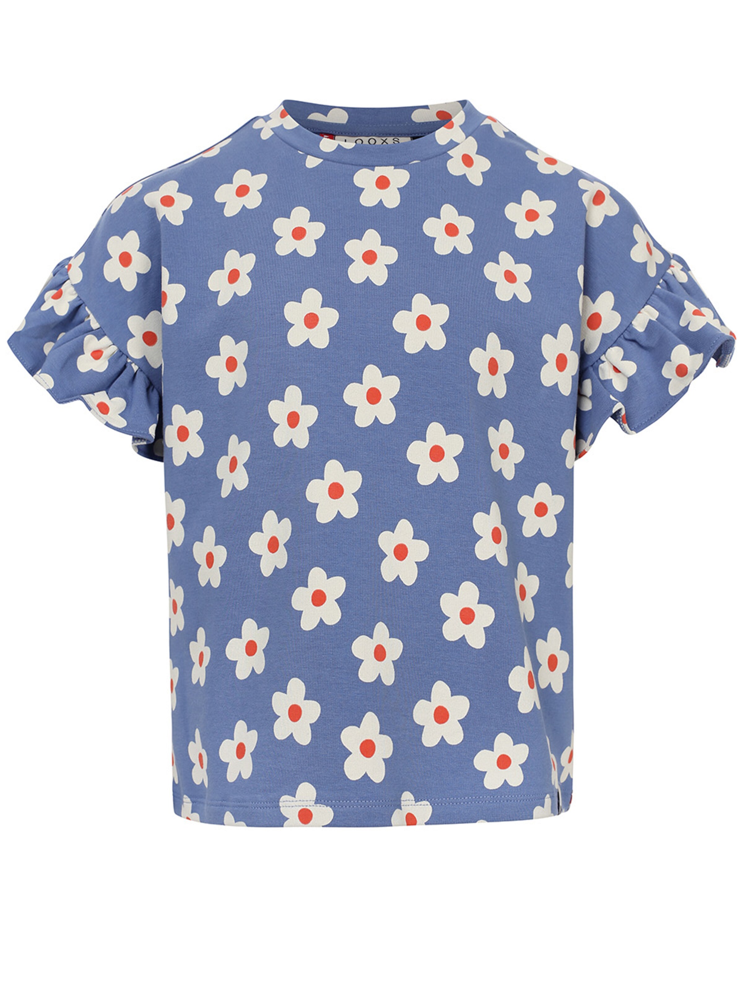 T-Shirt Looxs Revolution en bleu : devant