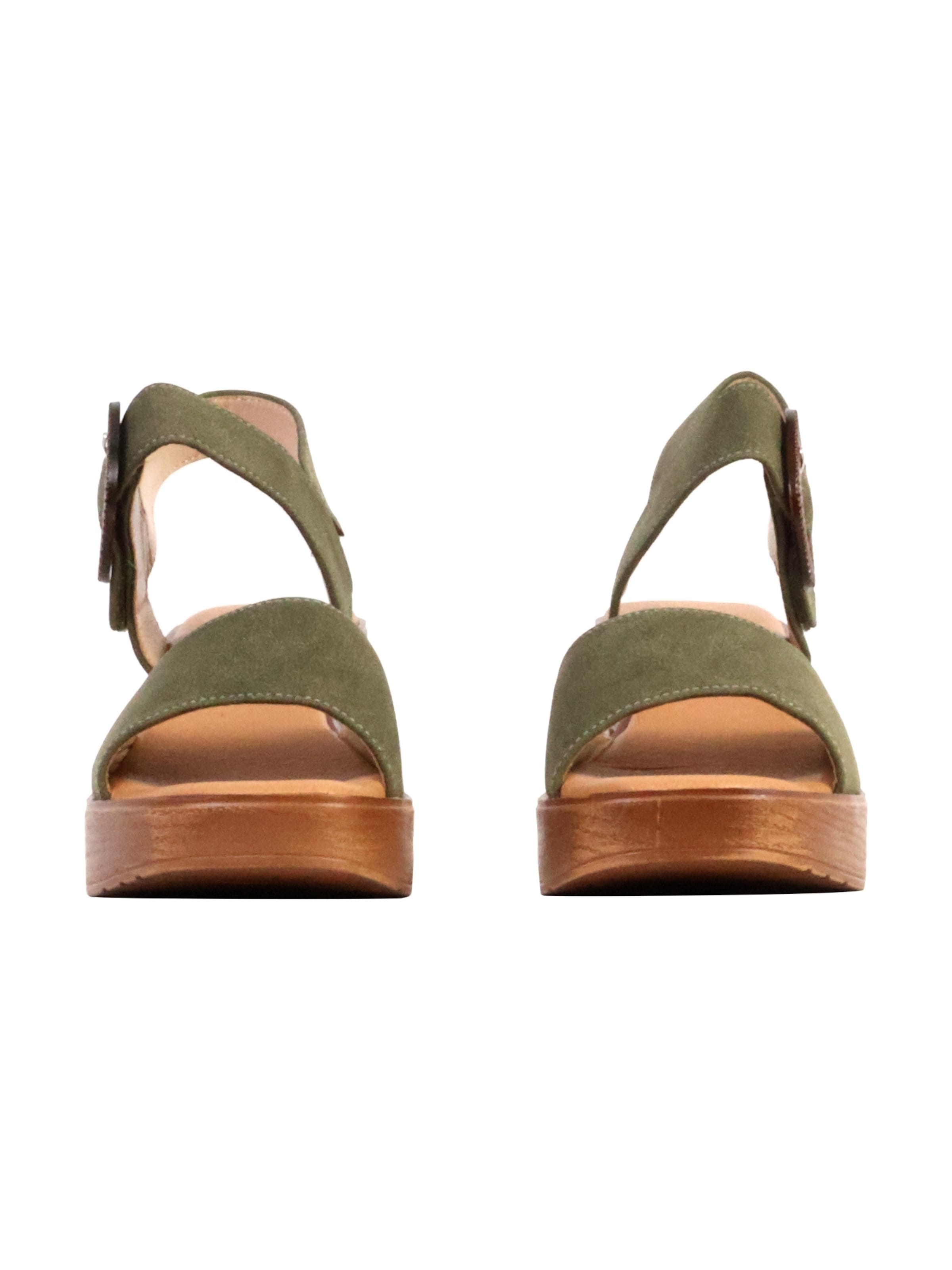 The Divine Factory Sandal 'Sandalen mit Absatz' in Green