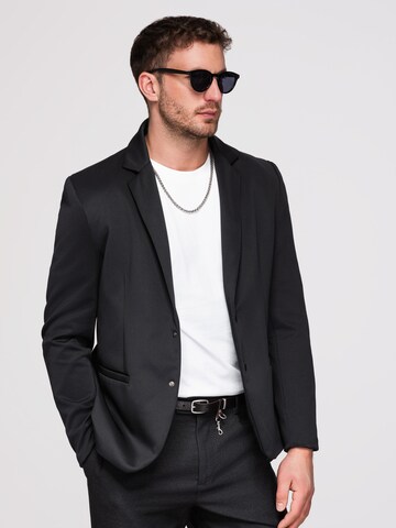 Coupe regular Veste de costume Ombre en noir