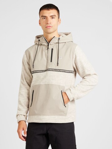 Veste en polaire fonctionnelle 'GRAPHENE' BILLABONG en beige : devant