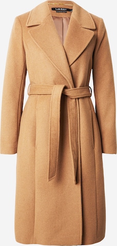 Manteau mi-saison Lauren Ralph Lauren en marron : devant