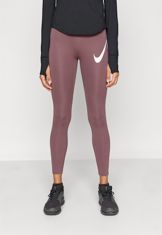 Skinny Pantaloni sportivi 'Tempo' di NIKE in rosso: frontale