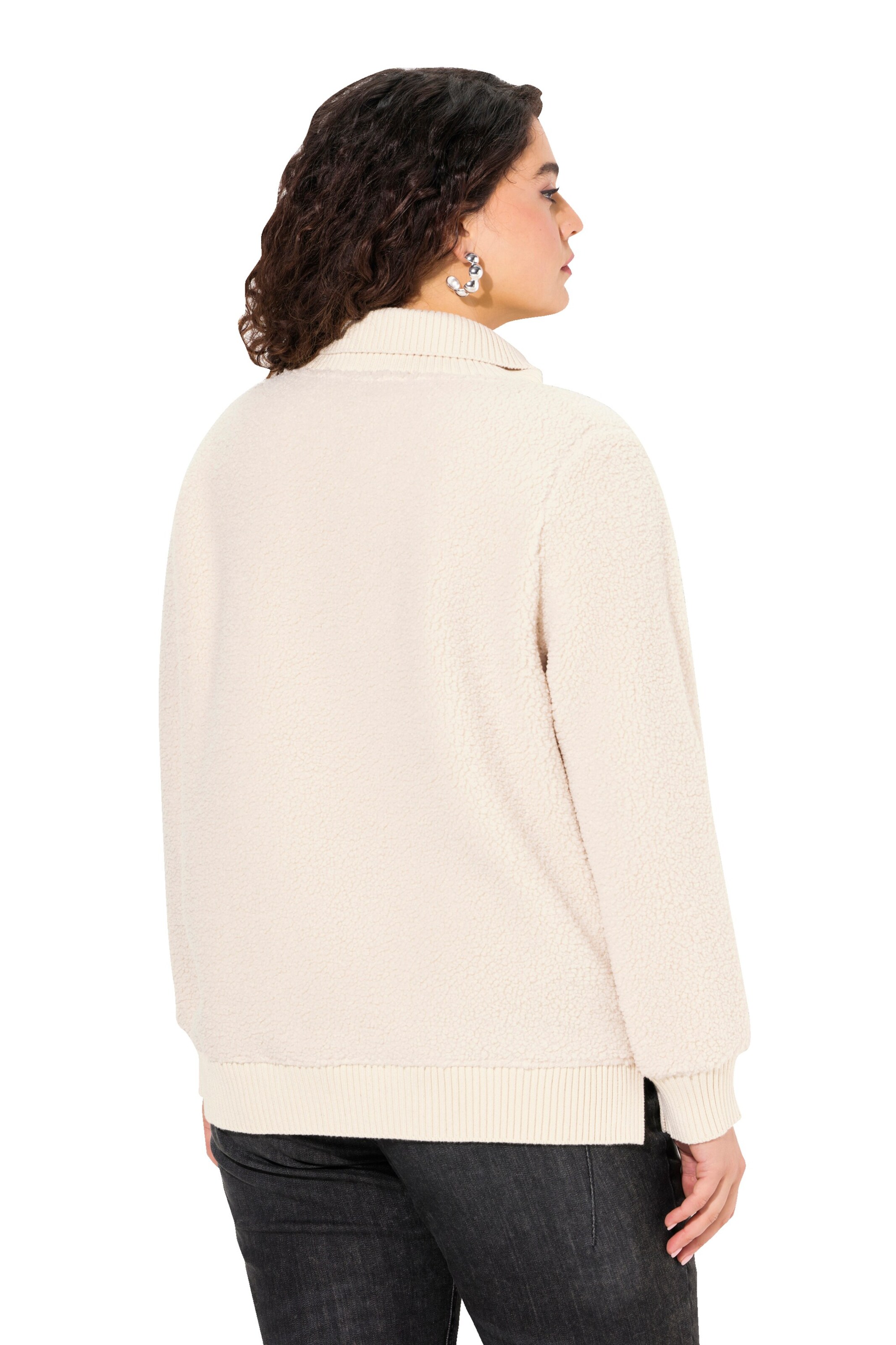 Ulla Popken Sweatshirt in Beige