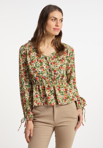 Usha Blouse in Yellow: front