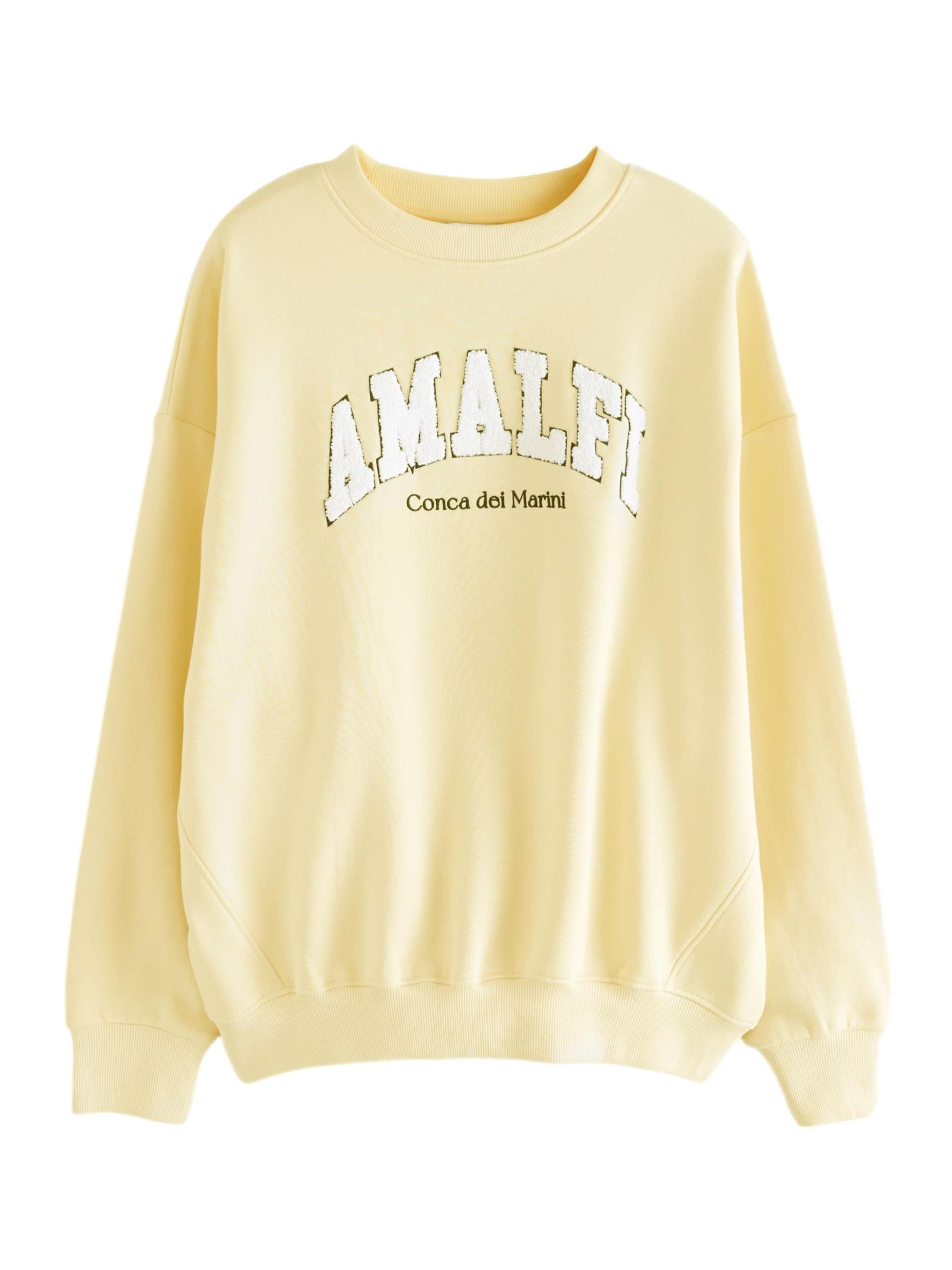 Next Sweatshirt in Geel: voorkant