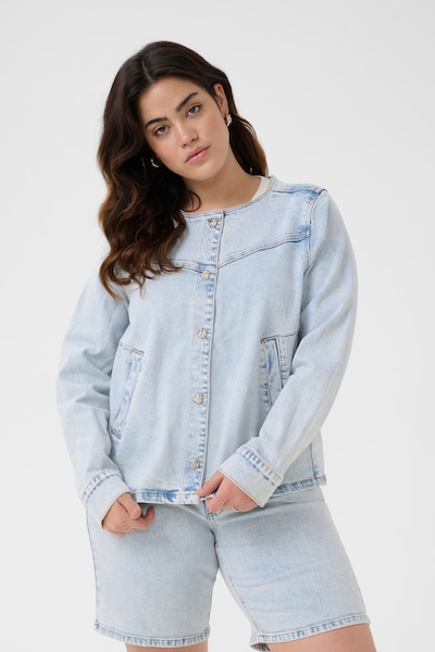 KAFFE CURVE Between-Season Jacket 'Maia' in Blue denim, Item view