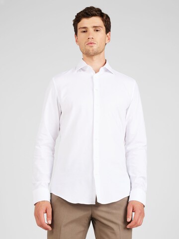 SEIDENSTICKER Slim fit Business Shirt in White: front