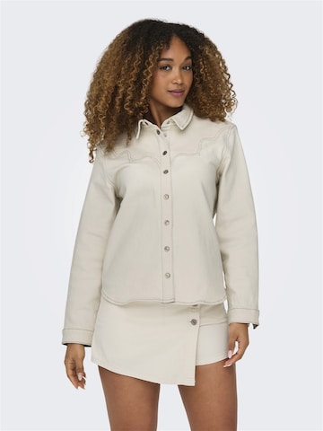 ONLY Blus 'Abby' i beige: framsida