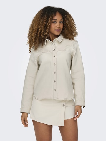 ONLY Bluse 'Abby' i beige: forside