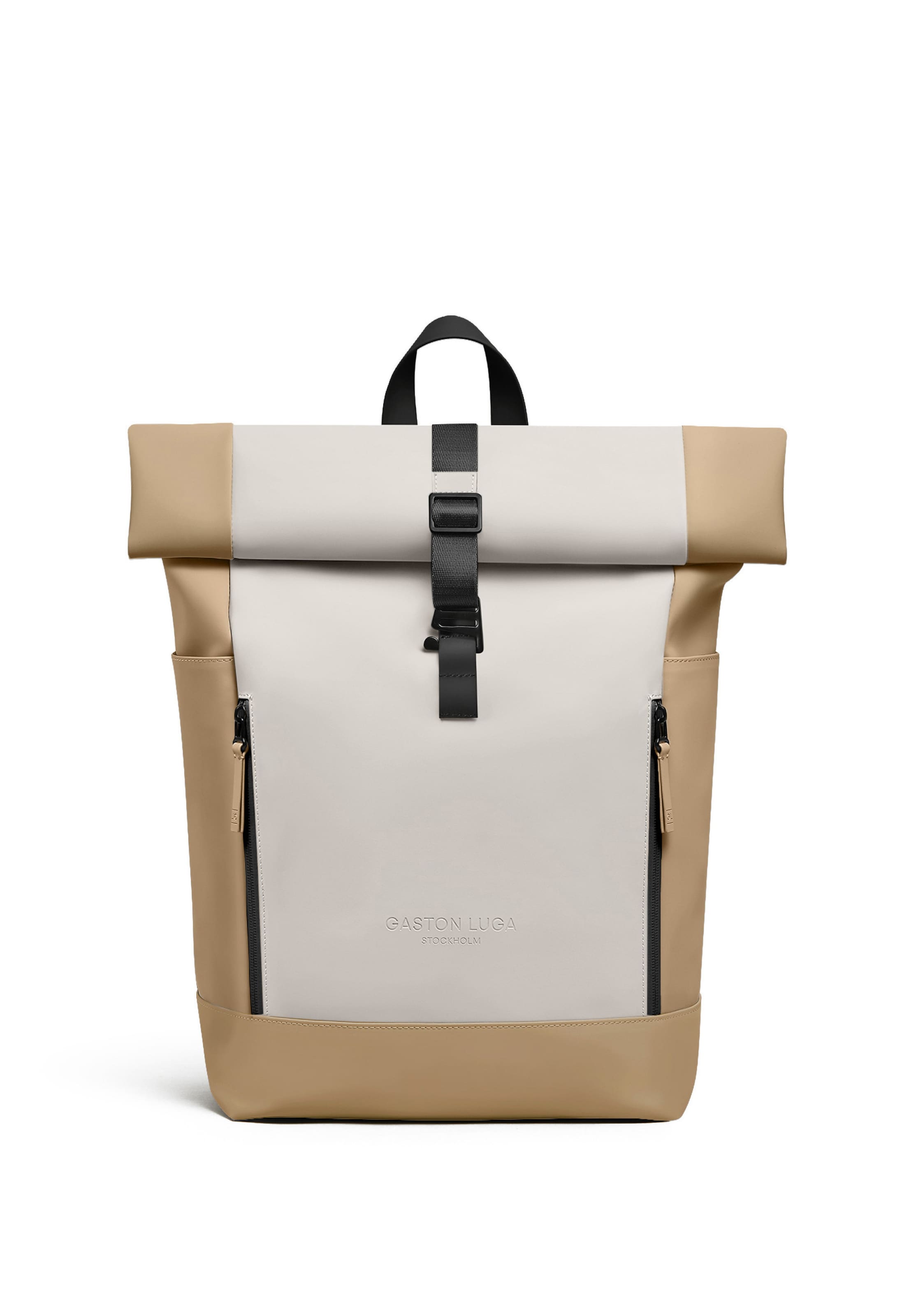 Gaston Luga Rucksack in Beige: Vorderseite