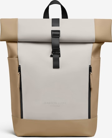 Gaston Luga Rucksack in Beige: Vorderseite