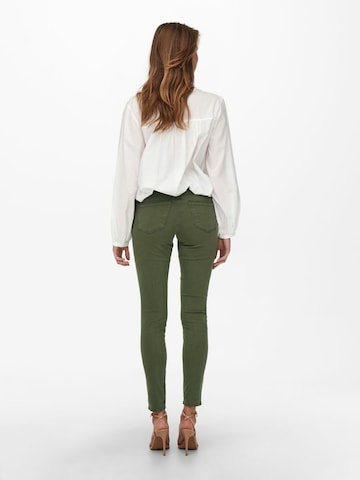 Skinny Jean 'WAUW' ONLY en vert