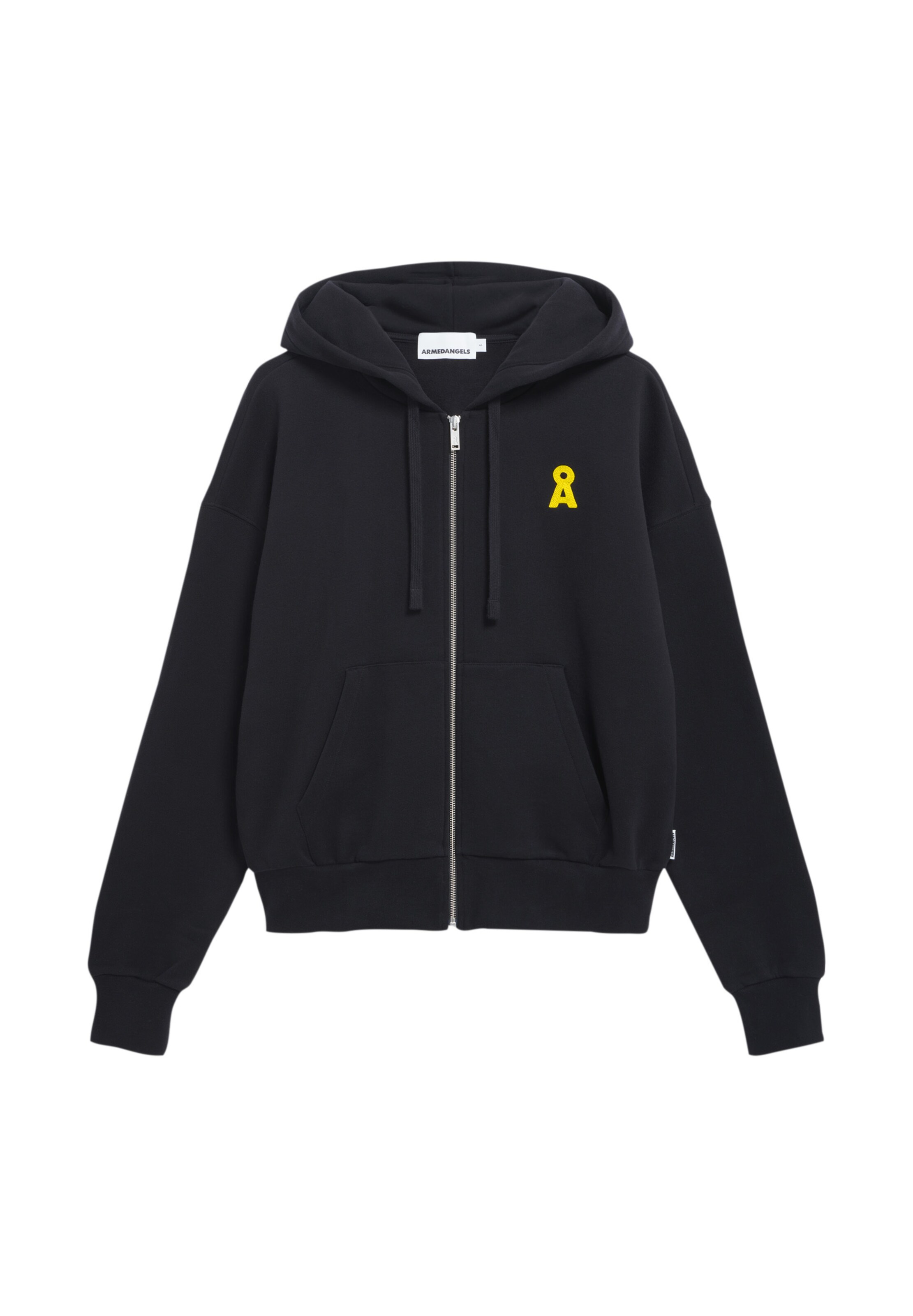 ARMEDANGELS Sweat jacket in Black: front