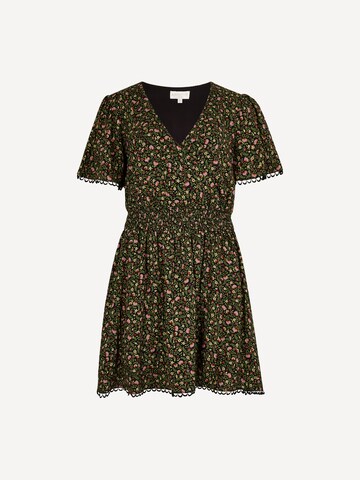 Apricot Ditsy Floral Gold Foil Mini Dress ' ' in Schwarz