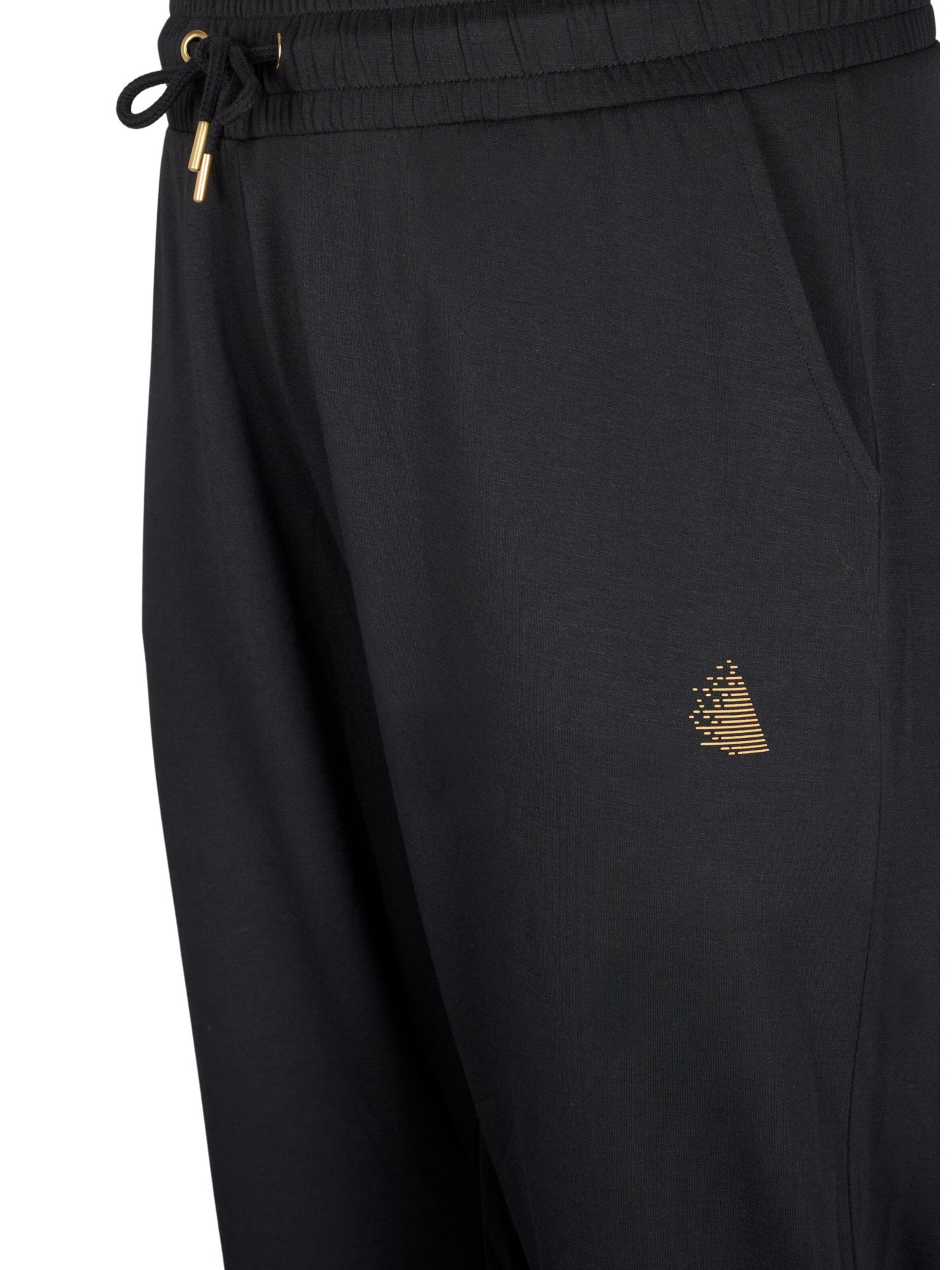 Active by Zizzi Regular Trousers 'AHUNE' in Black