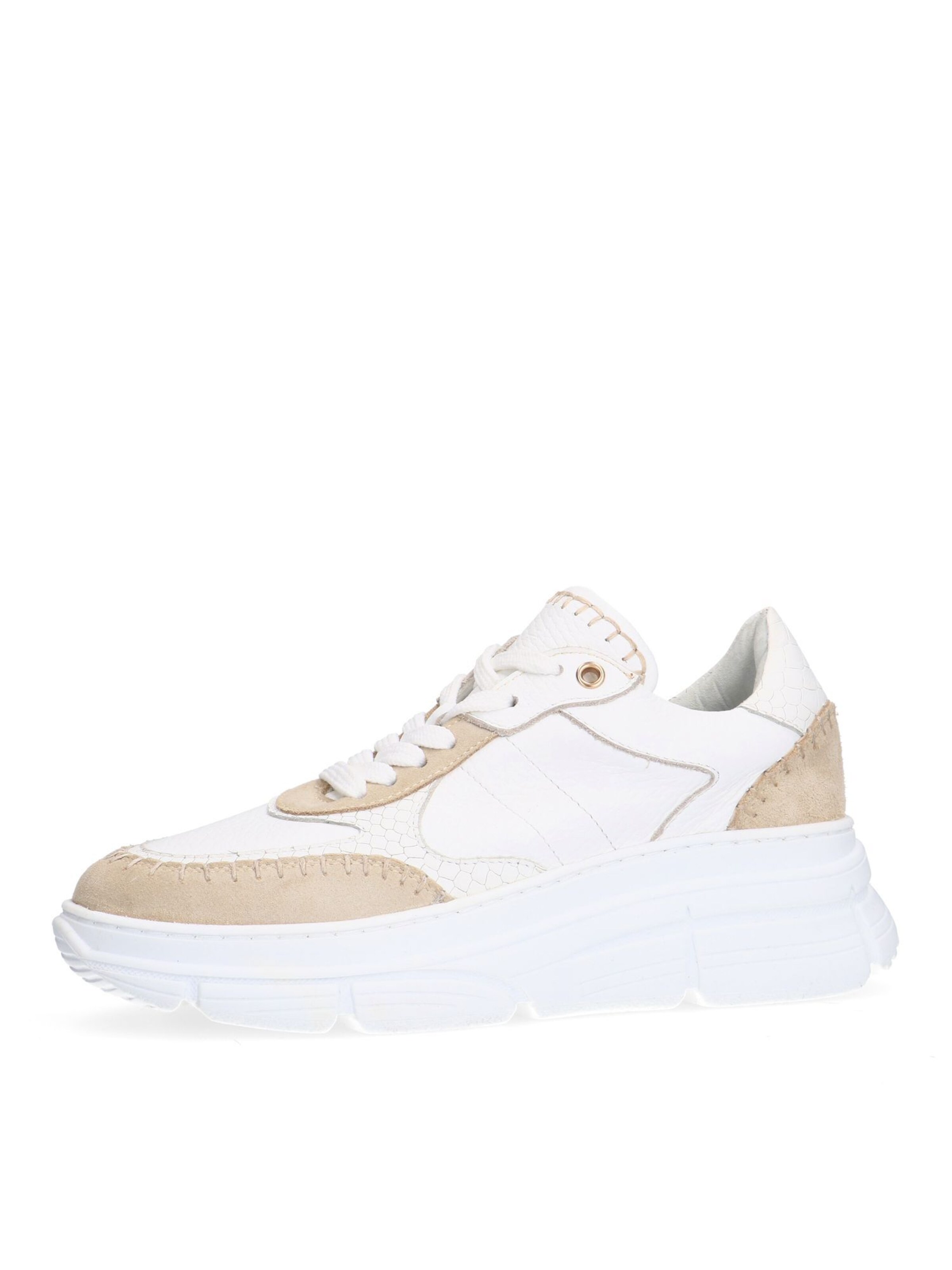 MANFIELD Sneaker in beige / weiß, Produktansicht