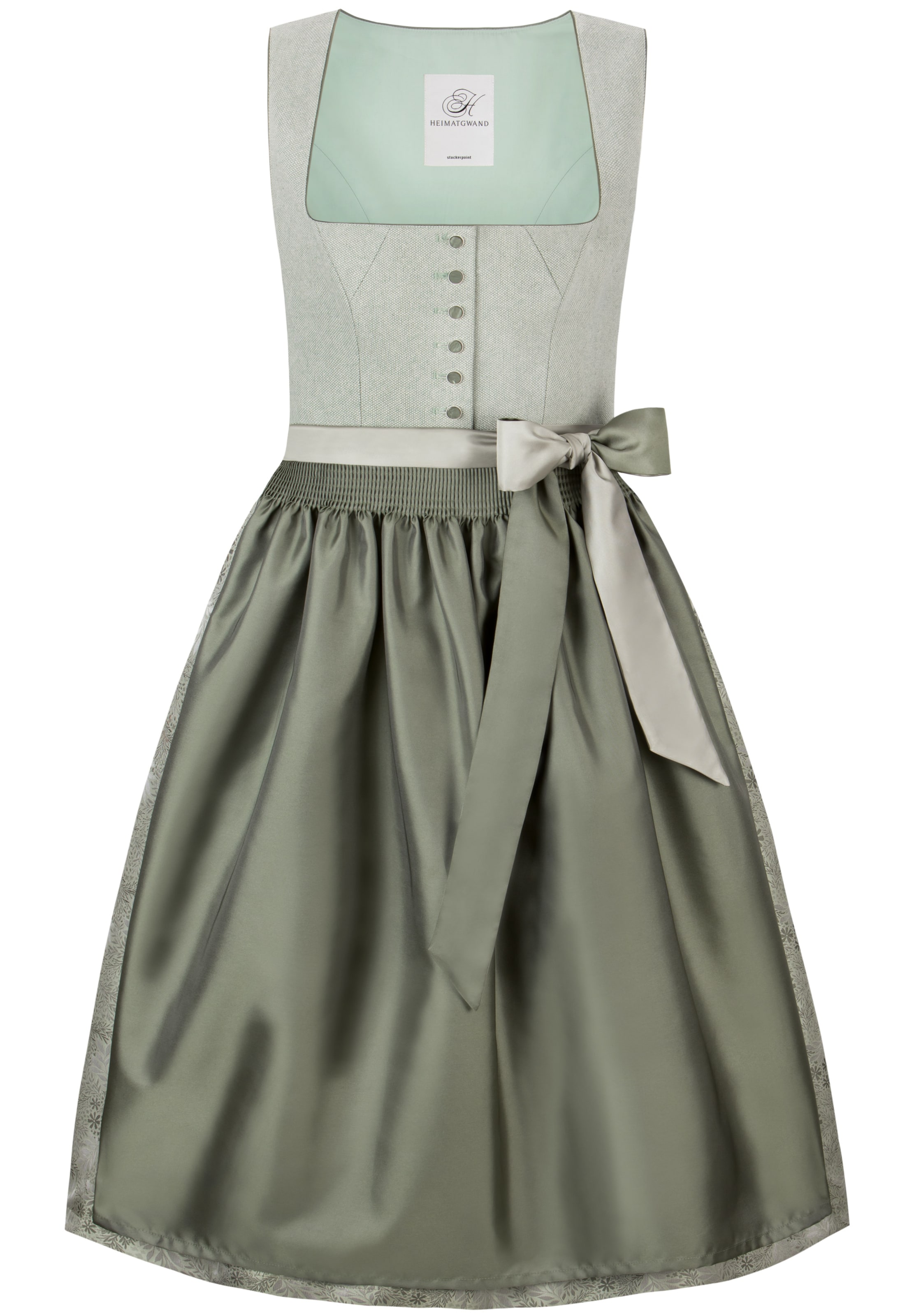 STOCKERPOINT Dirndl in Grün: Vorderseite