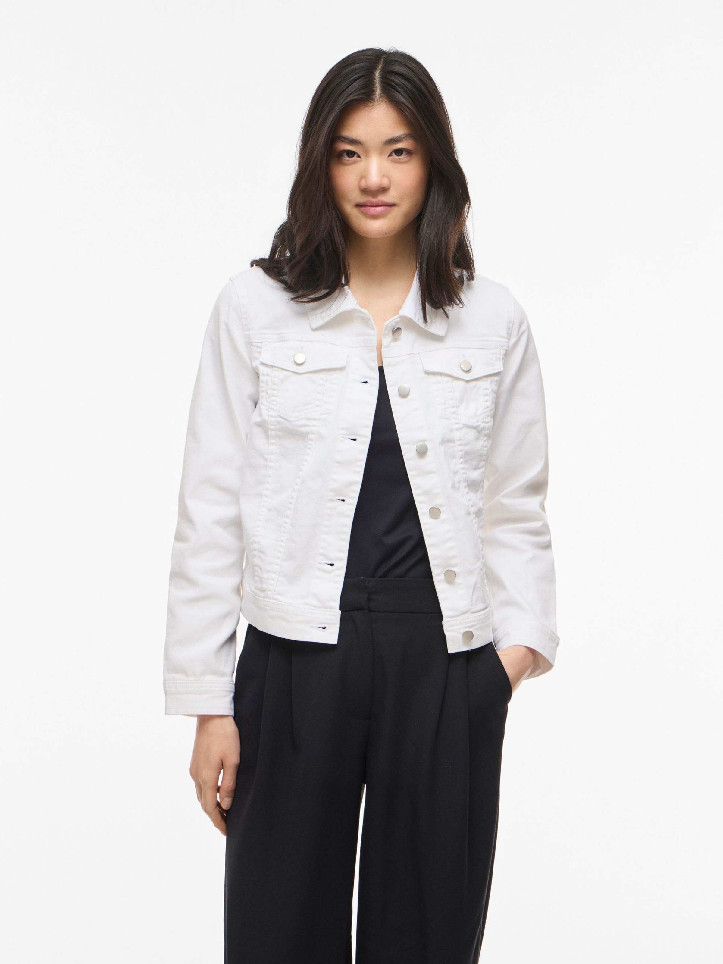 VILA Jacke 'VINUS ' in Weiß: Vorderseite