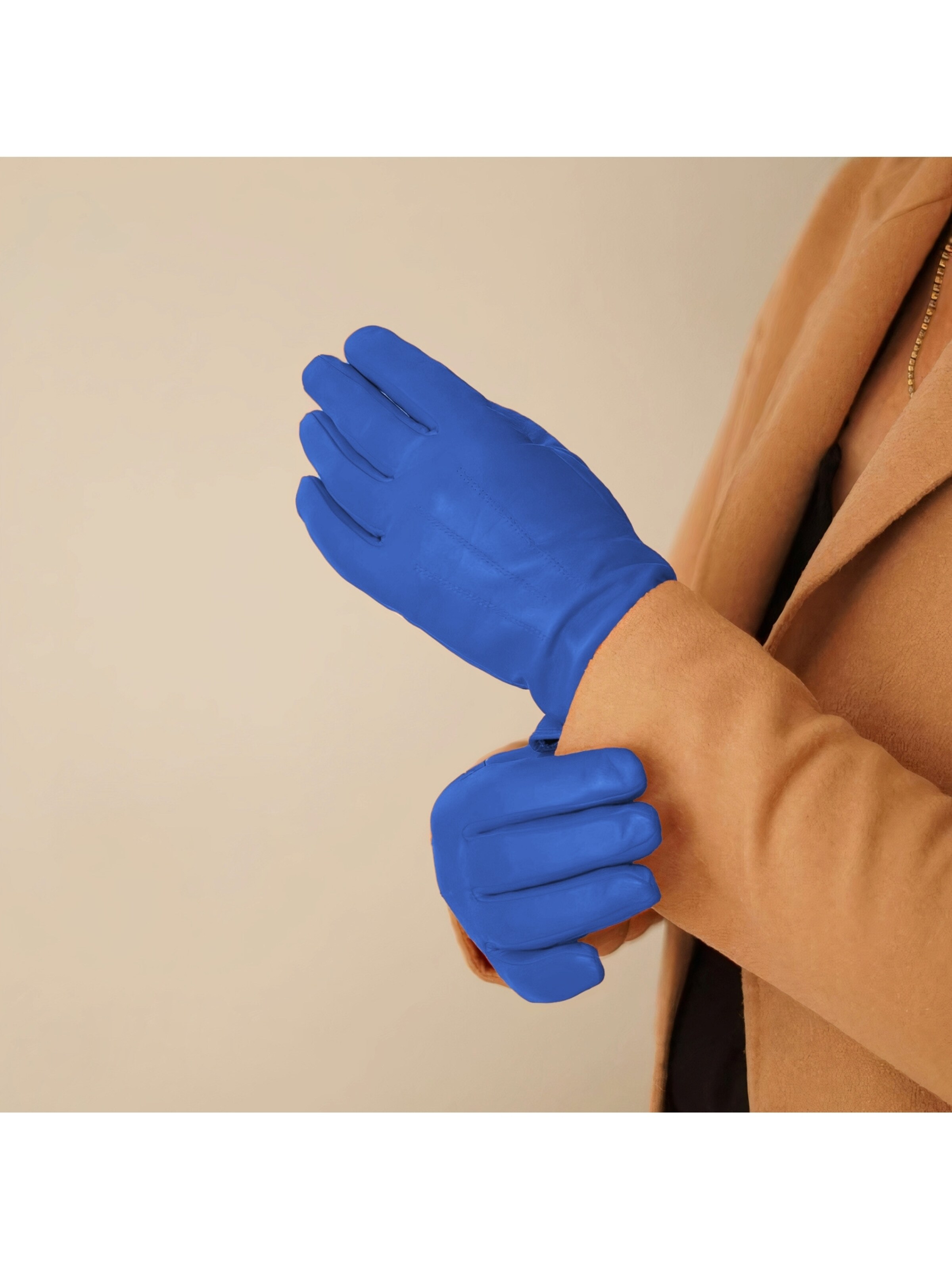 KESSLER Full Finger Gloves in Blue, Item view