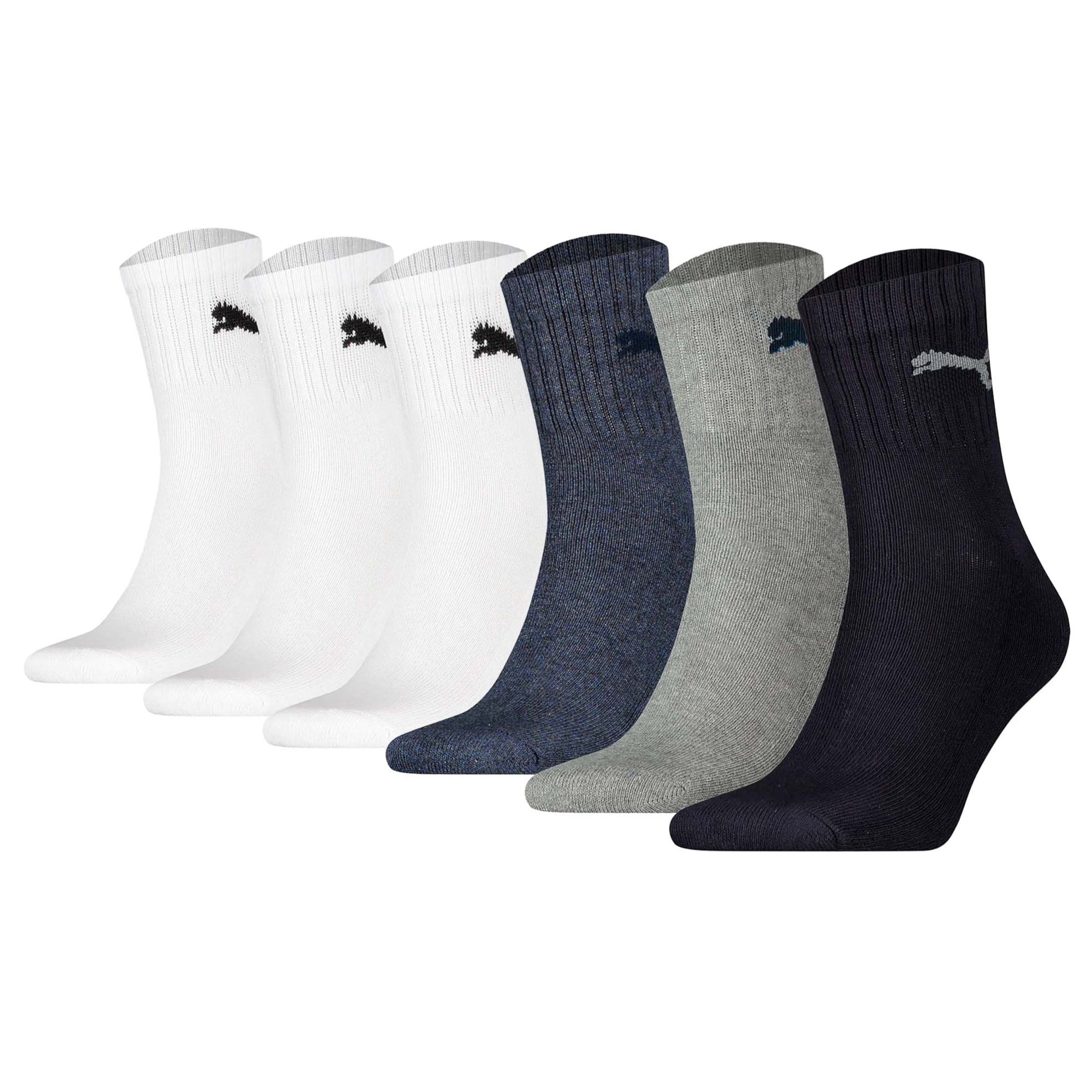 PUMA - Calcetines deportivos en azul: frente