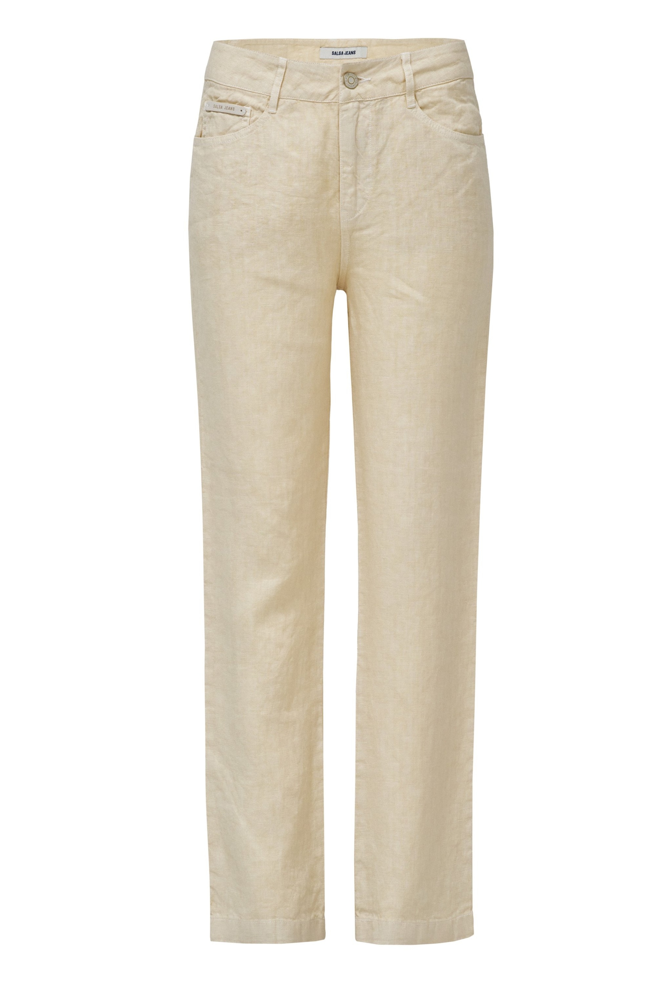 Salsa Jeans Regular Broek in Beige: voorkant