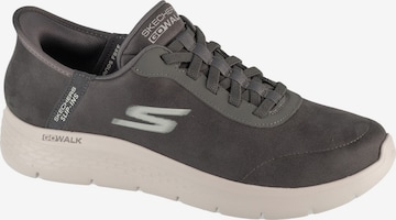 SKECHERS Platform trainers 'Skechers Slip-Ins: GO Walk Flex - Smooth Motion' in Grey: front